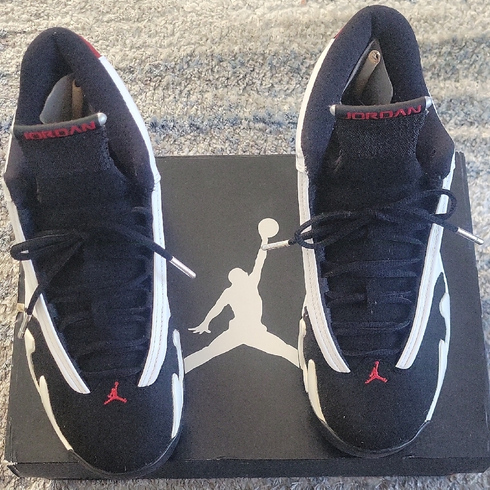 Air JORDAN 14 BLACK TOES